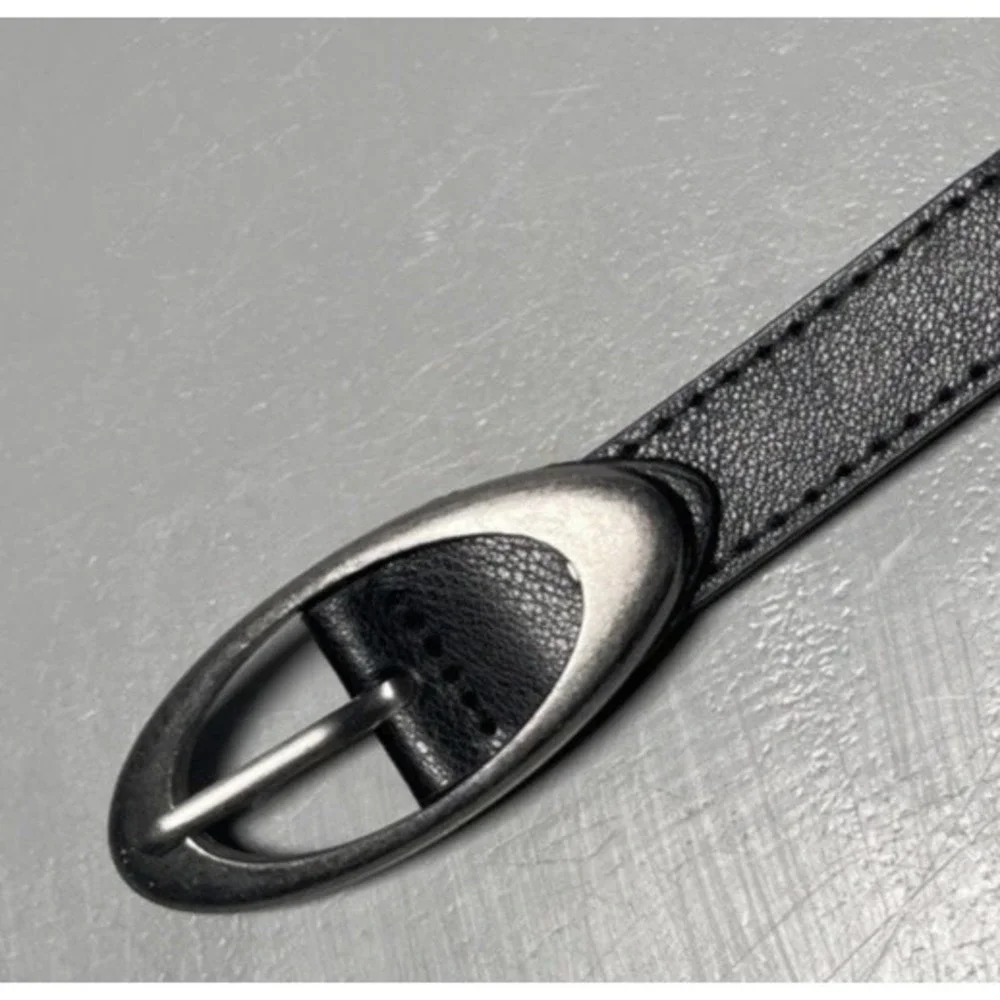 Womens Black Slim Belt‎ 34